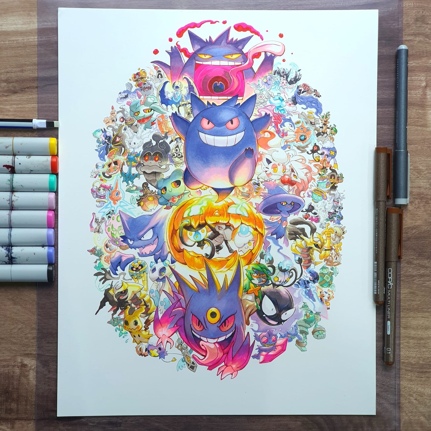 Pokemon - Ghost Pokemon Art Print