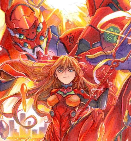 Evangelion - Asuka Art Print