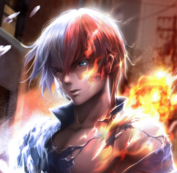 Boku No Hero Academia - Todoroki Art Print