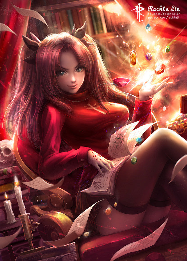 Fate/Grand Order - Tohsaka Rin Art Print