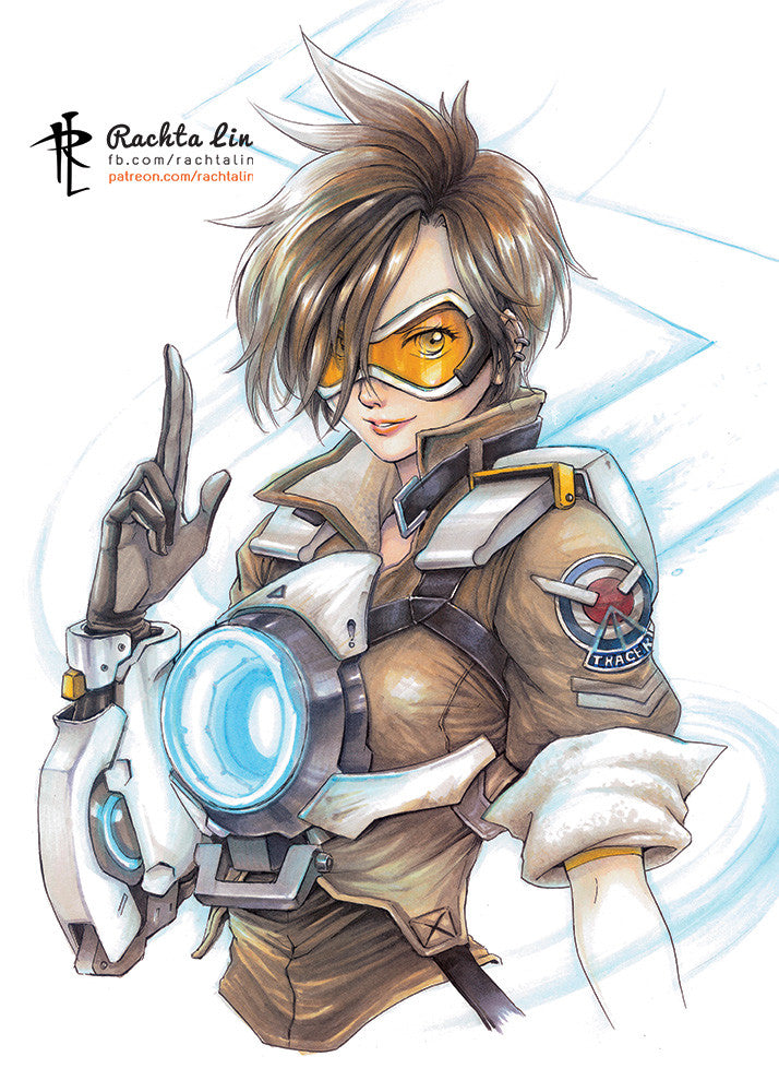 Overwatch - Tracer Art Print