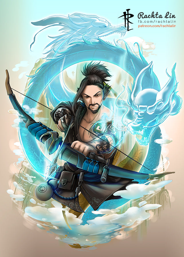 Overwatch - Hanzo Art Print