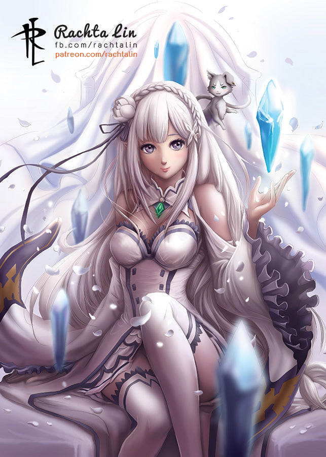 Re:Zero - Emelia Art Print