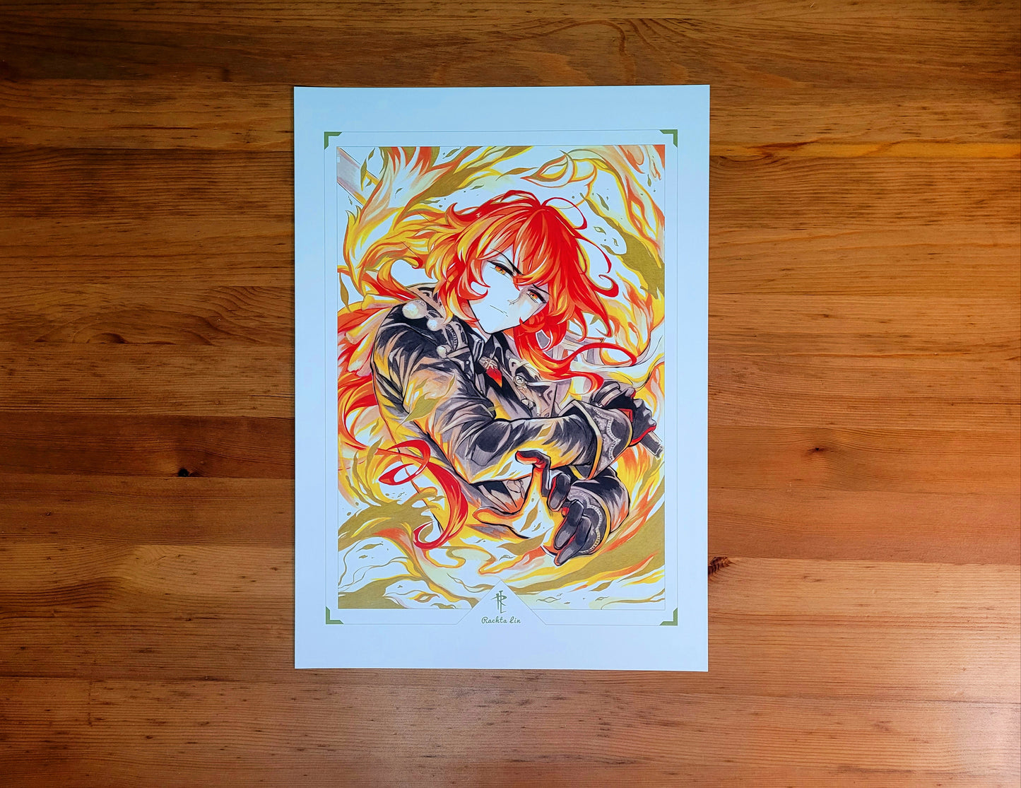 Genshin Impact - Diluc Art Print