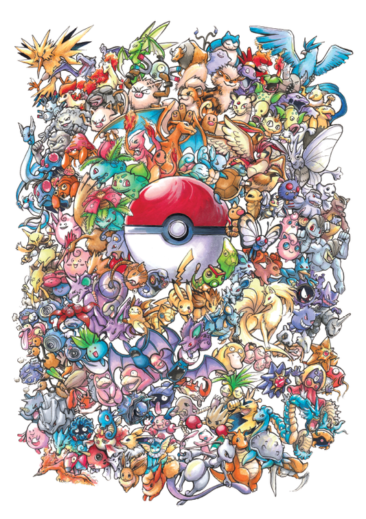 Pokemon - 151 Pokemon Art Print