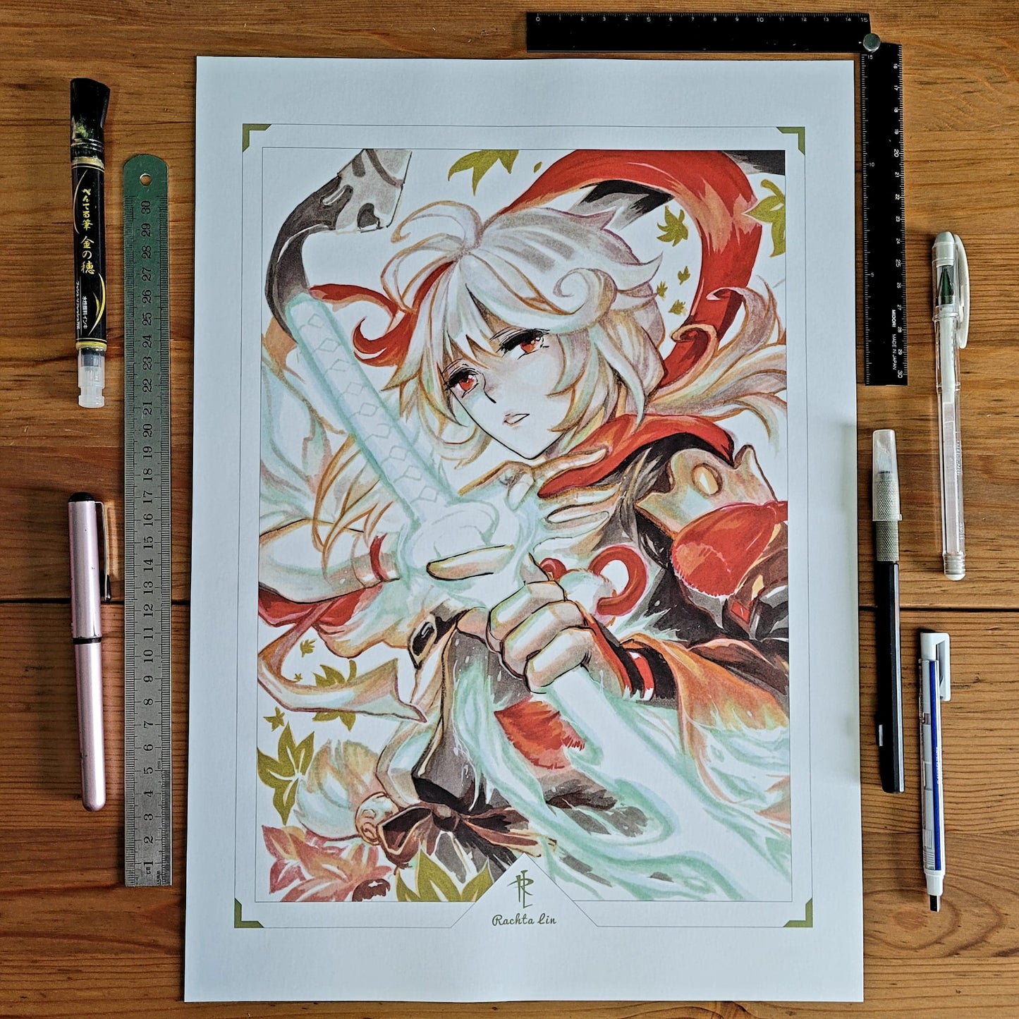 Genshin Impact - Kaedehara Kazuha Art Print