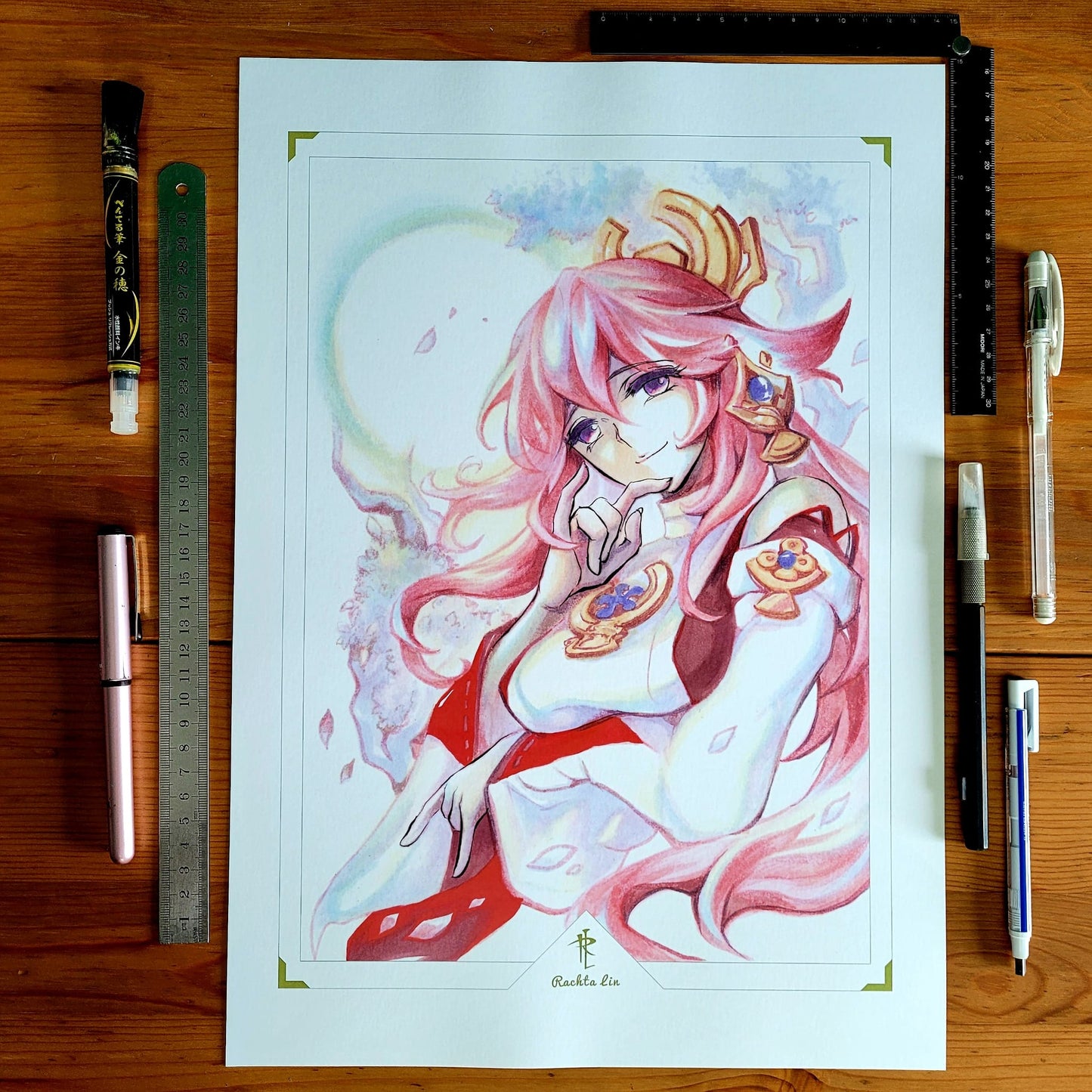 Genshin Impact - Yae Miko Art Print