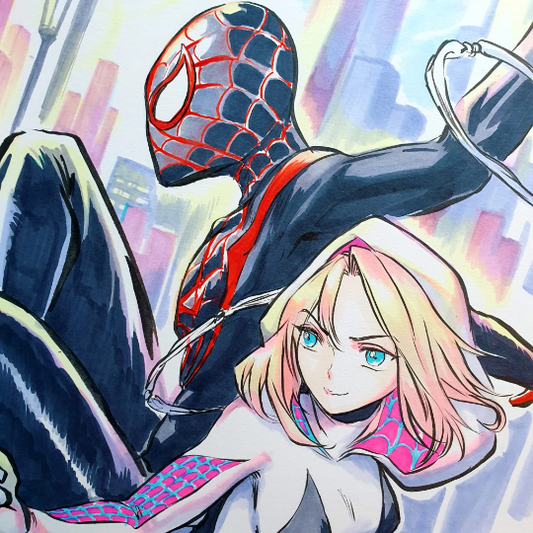 Marvel - Miles Morales & Spider-Gwen Art Print