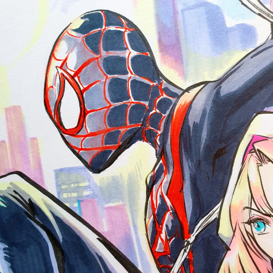 Marvel - Miles Morales & Spider-Gwen Art Print